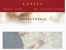 Tablet Screenshot of canadafossils.com